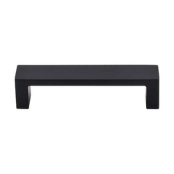 3-3/4 Inch Center to Center Sanctuary II Modern Metro Cabinet Pull, Flat Black