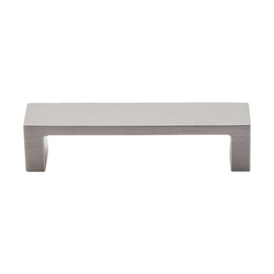 3-3/4 Inch Center to Center Sanctuary II Modern Metro Cabinet Pull, Brushed Satin Nickel