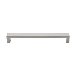 7 Inch Center to Center Sanctuary II Modern Metro Pull Flat Cabinet Pull, Brushed Satin Nickel