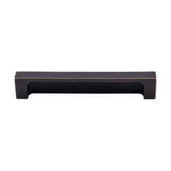 5 Inch Center to Center Sanctuary II Modern Metro Tab Finger Pull, Tuscan Bronze