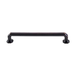 7 Inch Center to Center Chareau Emerald Cabinet Pull, Tuscan Bronze
