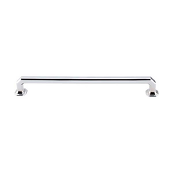 9 Inch Center to Center Chareau Emerald Cabinet Pull, Polished Chrome