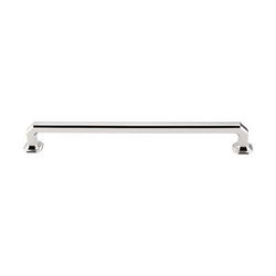 9 Inch Center to Center Chareau Emerald Cabinet Pull, Polished Nickel