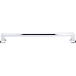 12 Inch Center to Center Chareau Emerald Appliance Pull, Polished Chrome
