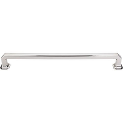 12 Inch Center to Center Chareau Emerald Appliance Pull, Polished Nickel