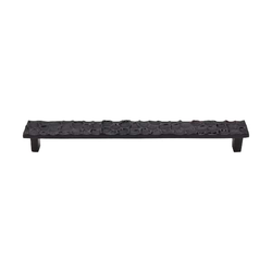 8-13/16 Inch Center to Center Cobblestone Cabinet Pull, Coal Black