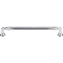 7 Inch Center to Center Chareau Reeded Cabinet Pull, Polished Chrome