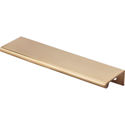 5 Inch Center to Center Mercer Europa Finger Pull, Honey Bronze