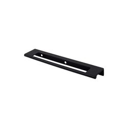 6 Inch Center to Center Mercer Europa Finger Pull, Flat Black