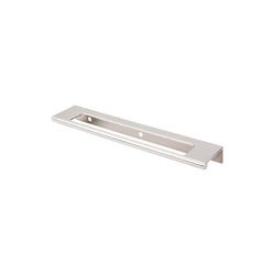 6 Inch Center to Center Mercer Europa Finger Pull, Polished Nickel