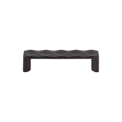 3-3/4 Inch Center to Center Mercer Quilted Cabinet Pull, Sable
