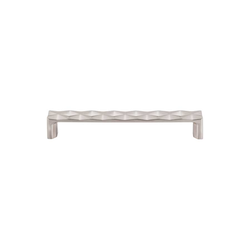 6-5/16 Inch Center to Center Mercer Quilted Cabinet Pull, Brushed Satin Nickel