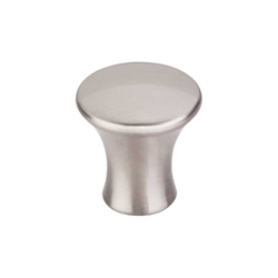 7/8 Inch Length Mercer Oculus Round Cabinet Knob, Brushed Satin Nickel