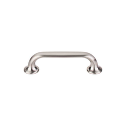 3-3/4 Inch Center to Center Mercer Oculus Oval Cabinet Pull, Brushed Satin Nickel