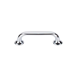 3-3/4 Inch Center to Center Mercer Oculus Oval Cabinet Pull, Polished Chrome