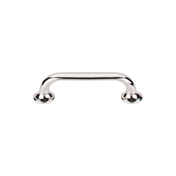 3-3/4 Inch Center to Center Mercer Oculus Oval Cabinet Pull, Polished Nickel