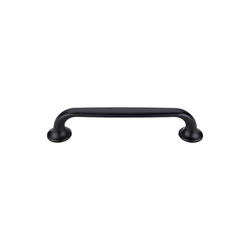 5-1/16 Inch Center to Center Mercer Oculus Oval Cabinet Pull, Flat Black