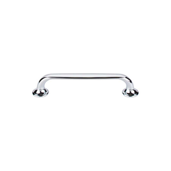 5-1/16 Inch Center to Center Mercer Oculus Oval Cabinet Pull, Polished Chrome