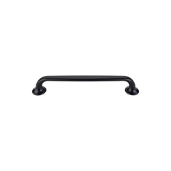6-5/16 Inch Center to Center Mercer Oculus Oval Cabinet Pull, Flat Black