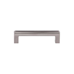 3-3/4 Inch Center to Center Transcend Podium Cabinet Pull, Brushed Satin Nickel