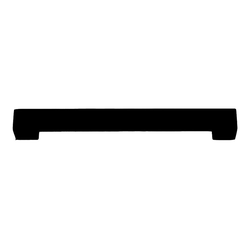 Successi Wide Square Pull 7-9/16 inch Center to Center Matte Black
