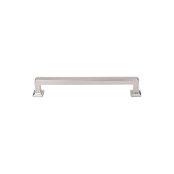 6-5/16 Inch Center to Center Transcend Ascendra Cabinet Pull, Brushed Satin Nickel