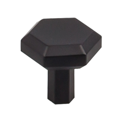 1-1/8 Inch Length Serene Lydia Cabinet Knob, Flat Black