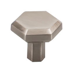 1-1/4 Inch Length Serene Lydia Cabinet Knob, Brushed Satin Nickel
