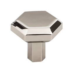 1-1/4 Inch Length Serene Lydia Cabinet Knob, Polished Nickel