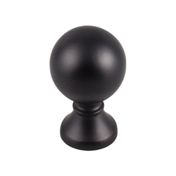 1 Inch Length Serene Kara Cabinet Knob, Flat Black