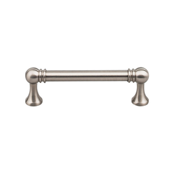 3-3/4 Inch Center to Center Serene Kara Cabinet Pull, Brushed Satin Nickel
