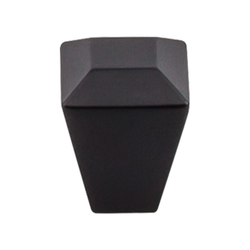 1 Inch Length Serene Juliet Cabinet Knob, Flat Black