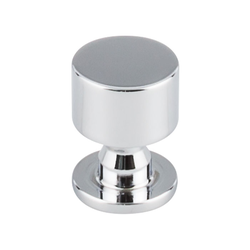 1 Inch Length Serene Lily Cabinet Knob, Polished Chrome