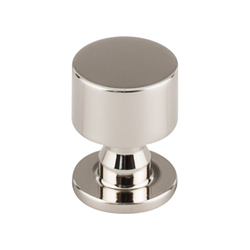 1 Inch Length Serene Lily Cabinet Knob, Polished Nickel