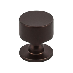1-1/8 Inch Length Serene Lily Cabinet Knob, Oil Rubbed Bronze