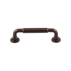3-3/4 Inch Center to Center Serene Lily Cabinet Pull, Oil Rubbed Bronze