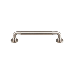5-1/16 Inch Center to Center Serene Lily Cabinet Pull, Brushed Satin Nickel