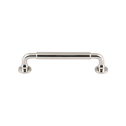 5-1/16 Inch Center to Center Serene Lily Cabinet Pull, Polished Nickel