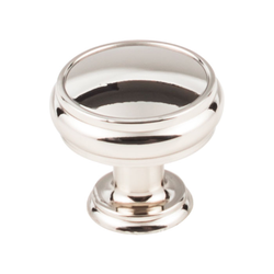 1-3/8 Inch Length Serene Eden Cabinet Knob, Polished Nickel