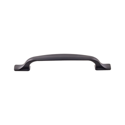 5-1/16 Inch Center to Center Devon Torbay Cabinet Pull, Flat Black