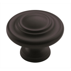 Inspirations 1-3/4 Inch Diameter Flat Black Cabinet Knob