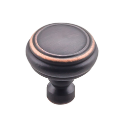 1-1/4 Inch Length Devon Brixton Rimmed Cabinet Knob, Umbrio