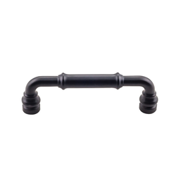 3-3/4 Inch Center to Center Devon Brixton Cabinet Pull, Flat Black