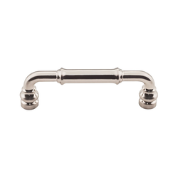 3-3/4 Inch Center to Center Devon Brixton Cabinet Pull, Brushed Satin Nickel