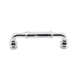 3-3/4 Inch Center to Center Devon Brixton Cabinet Pull, Polished Chrome