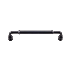 6-5/16 Inch Center to Center Devon Brixton Cabinet Pull, Flat Black