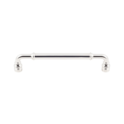 6-5/16 Inch Center to Center Devon Brixton Cabinet Pull, Polished Nickel