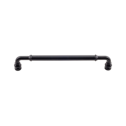 7-9/16 Inch Center to Center Devon Brixton Cabinet Pull, Flat Black