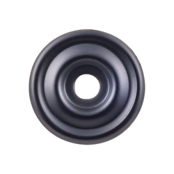 1-3/8 Inch Length Devon Backplate Brixton, Flat Black
