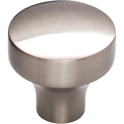 1-1/4 Inch Length Lynwood Kinney Cabinet Knob, Brushed Satin Nickel